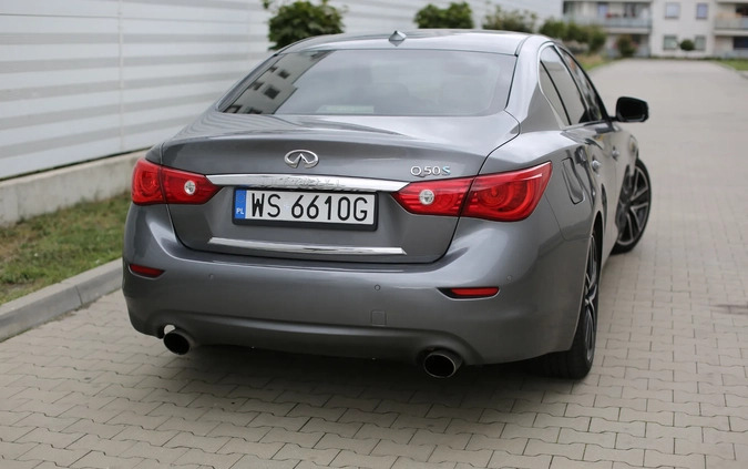 Infiniti Q50 cena 64999 przebieg: 226000, rok produkcji 2014 z Siedlce małe 277